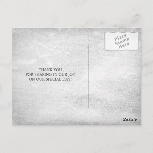 Rustic White Lantern Weddenschap Bedankt Briefkaart (Achterkant)