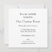 Rustic White Letterpress Ampersand Kaart (Voorkant)