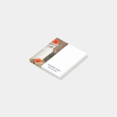 Rustic White Milk Jug met Oranje bloemen Foto Post-it® Notes (Schuin)