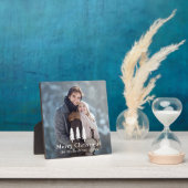 Rustic White Pine Trees Kerstfeestdag Foto Fotoplaat (Insitu)