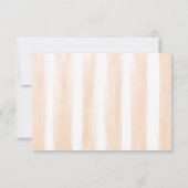 Rustic White Pumpkin Herfst Flowers Wedding RSVP Kaart (Achterkant)