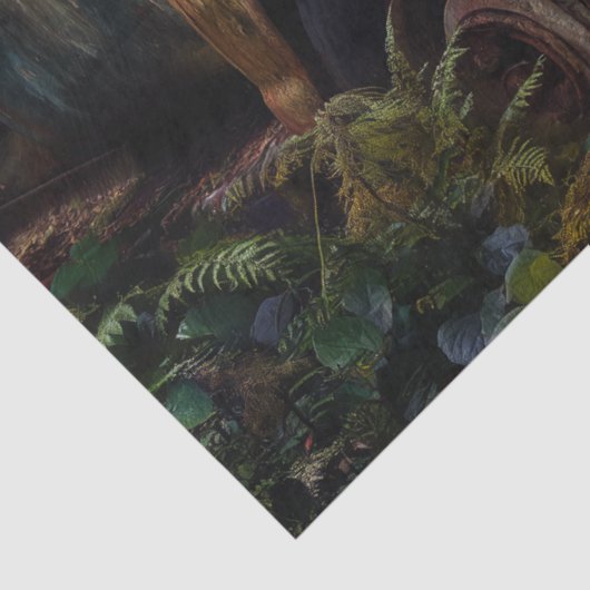 Rustic White Rose Truck Decoupage Tissuepapier (Detail)