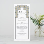 Rustic White Roses Wedding Menu (Staand voorkant)