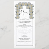 Rustic White Roses Wedding Menu (Voorkant)