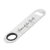 Rustic White Sister of the Bride, bevroren Pines R Speed Flessenopener (Voorkant Gekanteld)