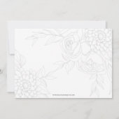 Rustic White Wedding Dress Vrijgezellenfeest Kaart (Achterkant)