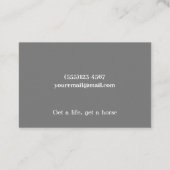 Rustic White Wood Equestrian Horse Farrier Service Visitekaartje (Achterkant)