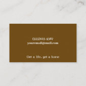 Rustic White Wood Equestrian Horse Farrier Service Visitekaartje (Achterkant)