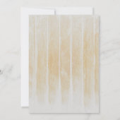 Rustic White Wood Pumpkins Thanksgiving Dinner Inv Kaart (Achterkant)