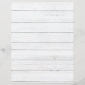 Rustic White Wood Tabbed Recipe Cookbook Divider (Achterkant)