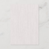 Rustic White Wood Wedding Informatiekaartje (Achterkant)