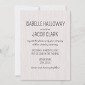 Rustic White Wood Wedding Kaart (Voorkant)