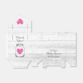 Rustic white wood's baby shower party bedankdoosjes (Uitgevouwen)