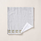 Rustic Whitewood vintage waterverf forel Bad Handdoek (Wasdoekje)