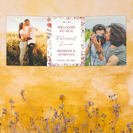 Rustic Widlflowers Photo Rehearsal Dinner Welcome Spandoek