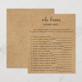 Rustic - Wie kent mama het beste spel
