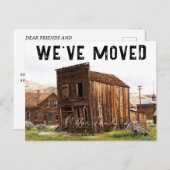 Rustic wij hebben de Nieuwe Aankondiging van de Be Briefkaart (Voorkant / Achterkant)