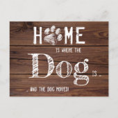 Rustic wij hebben de Nieuwe Beweging van de Dog va Aankondigingskaart (Voorkant)