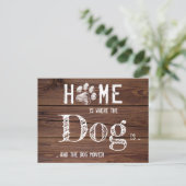Rustic wij hebben de Nieuwe Beweging van de Dog va Aankondigingskaart (Staand voorkant)