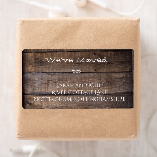 Rustic wij hebben het Nieuwe Etiket van het Adres  (Insitu)