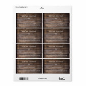 Rustic wij hebben het Nieuwe Etiket van het Adres (Full Sheet)