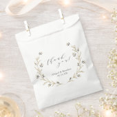 Rustic Wild Floral Country Weddenschap bedankt Bedankzakje (Geknipt)