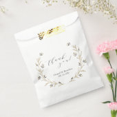 Rustic Wild Floral Country Weddenschap bedankt Bedankzakje (Gezegeld)