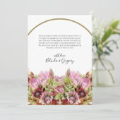 Rustic Wild Flower Bouquet Weddenschap Bedankt (Staand voorkant)