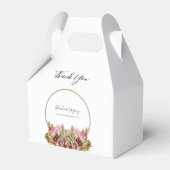 Rustic Wild Flower Bouquet Wedding Bedankdoosjes (Voorkant Zijde)