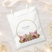 Rustic Wild Flower Bouquet Wedding Bedankzakje (Geknipt)