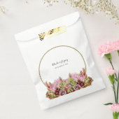 Rustic Wild Flower Bouquet Wedding Bedankzakje (Gezegeld)