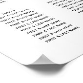 Rustic Wild Flower Bouquet Wedding Seating Chart Poster (Hoek)