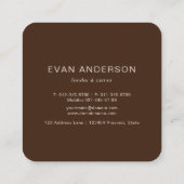 Rustic Wild Flowers Earthy Floral Sketches Logo Vierkante Visitekaartje (Achterkant)