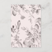 Rustic Wild Flowers Wedding Informatiekaartje (Achterkant)