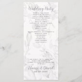 Rustic Wild Flowers Wedding Programmakaart (Achterkant)