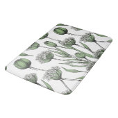 Rustic Wild Garlic Sketch van CallisC Arts Badmat (Gekanteld)