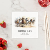 Rustic Wild Horses Boerderij Equestrian Weddenscha