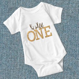 Rustic Wild One 1e verjaardag Romper