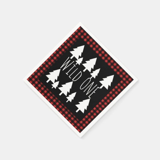 Rustic Wild One Buffalo Check Pset Servet (Hoek)