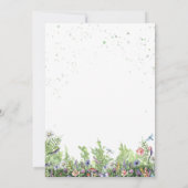 Rustic Wild One Forest Creats Baby shower Kaart (Achterkant)