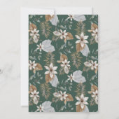 Rustic Wild Safari Zebra and Elephant Baby Shower Kaart (Achterkant)