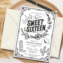 Rustic Wild West Sweet Sixteen Verjaardagsfeest