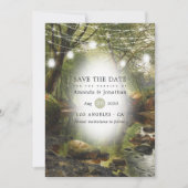 Rustic Wild Woodland Greenery Wedding Save The Date (Voorkant)