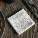 Rustic Wildbloemen Aarde, gepersonaliseerd Servet<br><div class="desc">Weddenschappen of uw Occasion Custom Paper Napkins. Alle tekst kan worden aangepast.</div>