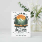 Rustic Wilderness Family Reunion Feestdagenkaart (Staand voorkant)