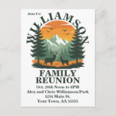 Rustic Wilderness Family Reunion Feestdagenkaart (Voorkant)