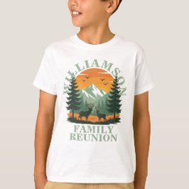 Rustic Wilderness Family Reunion  Kinder T-shirt