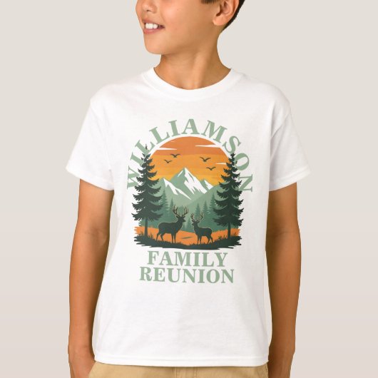 Rustic Wilderness Family Reunion  Kinder T-shirt (Voorkant)