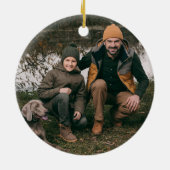 Rustic Wilderness Two Photo, Two Sided Keramisch Ornament (Achterkant)