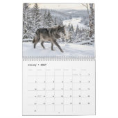 Rustic Wilderness Wolf Muurkalender Kalender (Jan 2027)